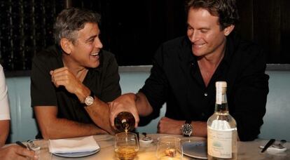 George Clooney y su amigo y socio Rander Gerber.