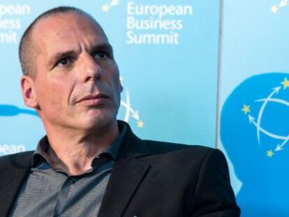 Varoufakis, en un acto el 7 de mayo.
