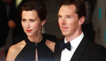 Sophie Hunter y Benedict Cumberbatch, el pasado 8 de febrero.