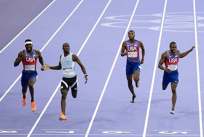 Letsile Tebogo consigue el oro en la final de 200 metros masculinos.