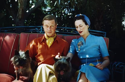 Los duques de Windsor, Eduardo VIII y Wallis Simpson, en una imagen de los años 40.