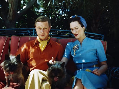 Los duques de Windsor, Eduardo VIII y Wallis Simpson, en una imagen de los a&ntilde;os 40. 