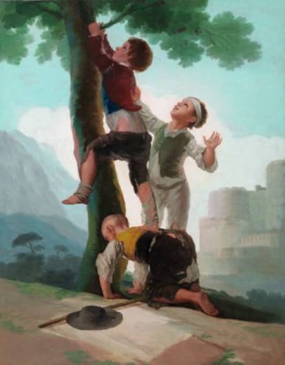 'Muchachos trepando a un árbol' (1791-1792), de Francisco de Goya.