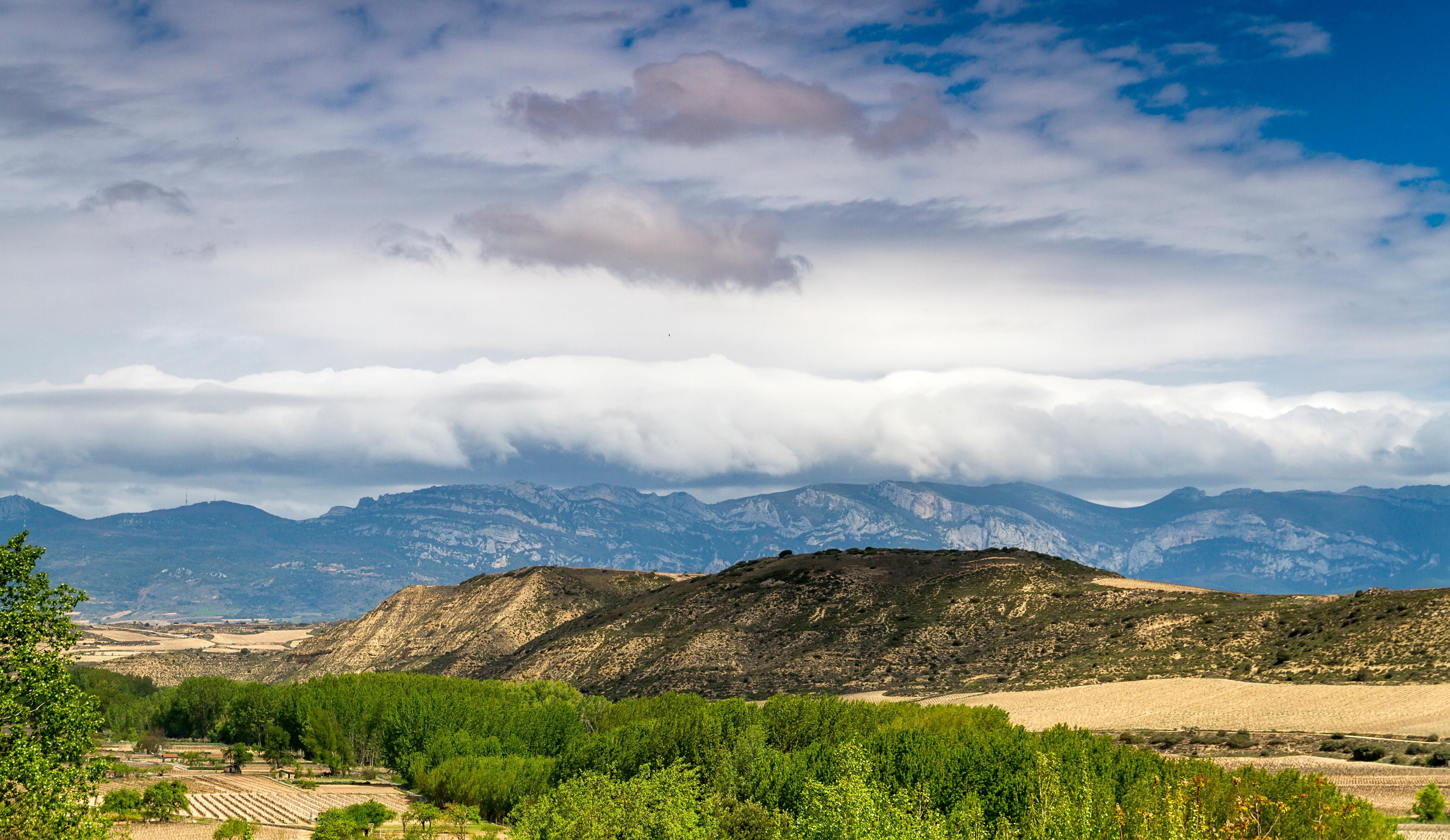 Vista del desierto de los Monegros, en la provincia de Huesca (Aragón).