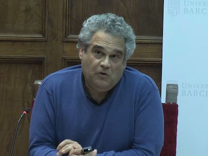 Juan Gabriel López Guix, en la Universidad de Barcelona.