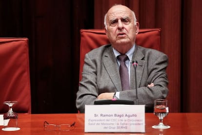 Bagó, en su comparecencia, el pasado junio, en la comisión sobre salud en el Parlament.