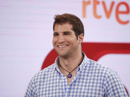 Julián Contreras en la presentación de su colaboración con el programa 'Corazón' de TVE.