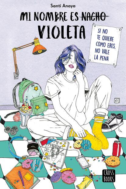 La portada del libro basado en la historia de Violeta, la hija de Nacho Vidal.