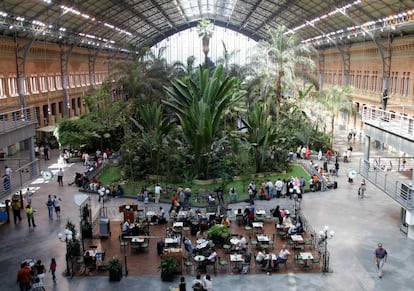 Jardín tropical de la Estación de Atocha.