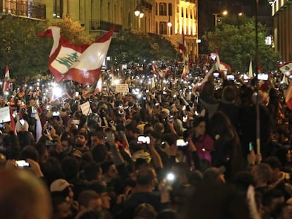 Protestas en Beirut, el pasado 15 de diciembre.