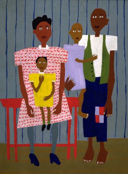 <i>Folk family,</i> de William H. Johnson.