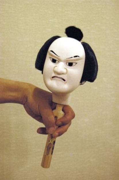 Nueva cara para uno de los personajes del bunraku dirigido por Sugimoto.