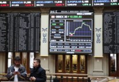 El principal indicador de la bolsa espa&ntilde;ola, el IBEX 35. 