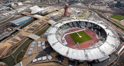 Vista del estadio olímpico de Londres