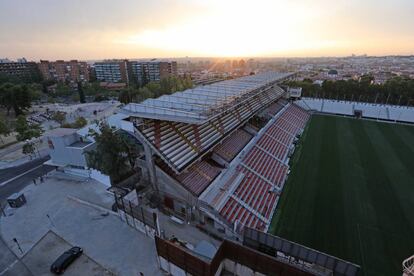 El Estadio de Vallecas, donde el Rayo Vallecano juega sus partidos de Liga como local. 