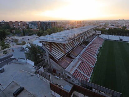 El Estadio de Vallecas, donde el Rayo Vallecano juega sus partidos de Liga como local. 