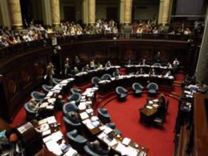 Tras un largo debate que se prolongó todo el día, los senadores del Frente Amplio dieron el visto bueno a la propuesta, fruto de un acuerdo alcanzado entre los Gobiernos de ambos países el pasado día 23 de abril. EFE/Archivo