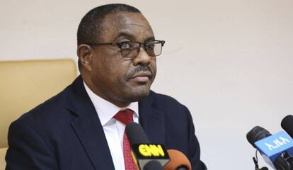 El primer ministro de Etiop&iacute;a, Hailemariam Desalegn, este jueves en Addis Abeba.