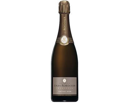 <p><strong>Louis Roederer </strong></p><p>Brut Vintage 2008Champagne Louis Roederer. Champagne. Espumoso natural brut, 12%. Cepas: chardonnay y pinot noir. Precio: 72 euros. Puntuación: 9,7/10.</p><p>Burbujas finas, de tenue efervescencia y larga persistencia. Delicados aromas a fruta madura, notas de flor seca, brioche, hierbas secas y miel. Expresivo, fresco y goloso, de elegante complejidad y refinado final. • Mariscos crudos o en salsas ligeras.</p>