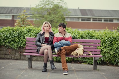 Emma Mackey, en la serie ‘Sex Education’ de Netflix.