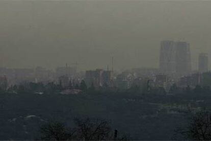 Madrid, cubierta por la contaminación el pasado febrero.