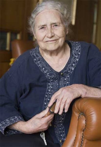 Doris Lessing, ayer en Segovia.