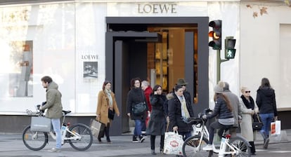 Tienda de Loewe en la calle Serrano de Madrid.