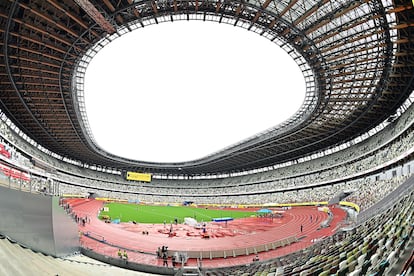 El Estadio Nacional de Tokio, sin público durante una competición de atletismo en agosto pasado.