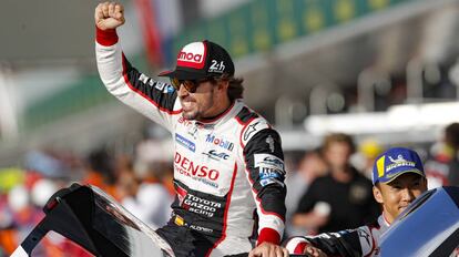 Fernando Alonso en el Campeonato Mundial de Resistencia 2018 en Silverstone, Inglaterra.