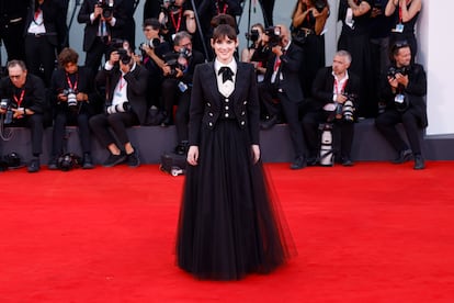 Winona Ryder, en la alfombra roja del festival de cine de Venecia, el miércoles.