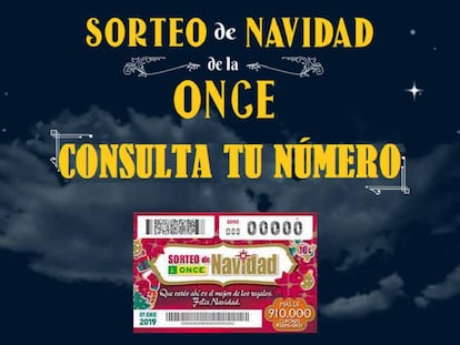 Consulta Sorteo Navidad de la ONCE