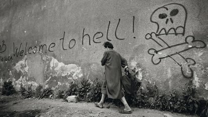 Una calle de la capital de Bosnia, durante la guerra.