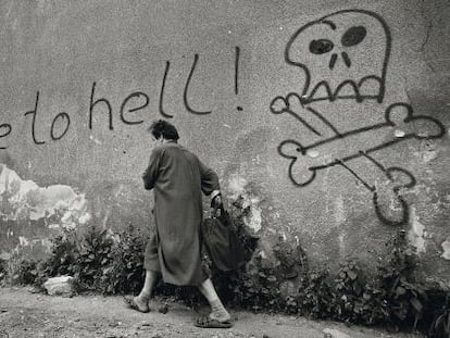 Una calle de la capital de Bosnia, durante la guerra.