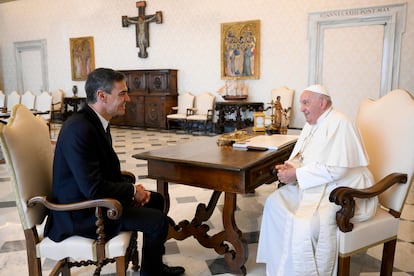 Pedro Sanchez y el Papa