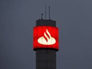 Imagen de la sede del Banco Santander en Madrid.