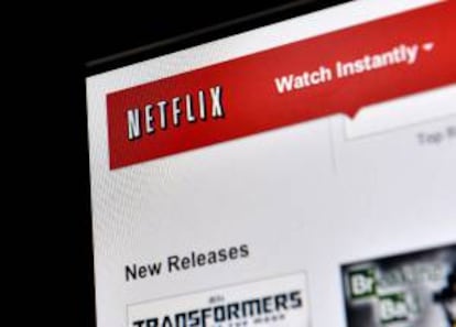 Vista de una pantalla de computador donde se ve el sitio web de Netflix. EFE/Archivo