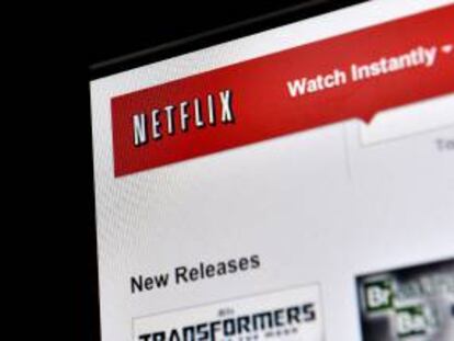 Vista de una pantalla de computador donde se ve el sitio web de Netflix. EFE/Archivo