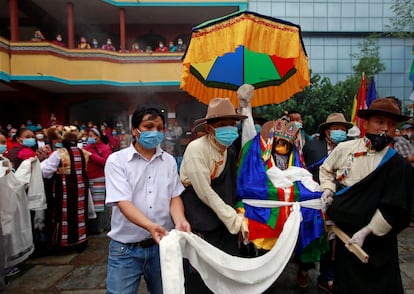 Funeral de Ang Rita este miércoles en Katmandú (Nepal).