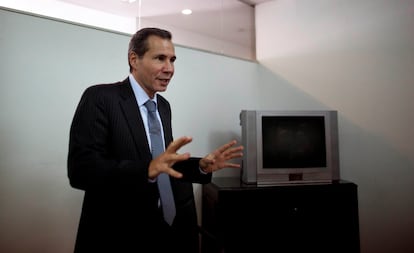 Alberto Nisman durante una entrevista en Buenos Aires, Argentina, en mayo de 2013.