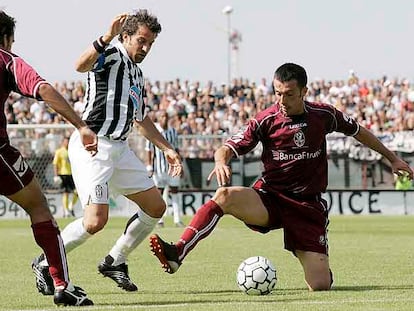 Del Piero, en una acción del Juventus-Arezzo del pasado sábado.