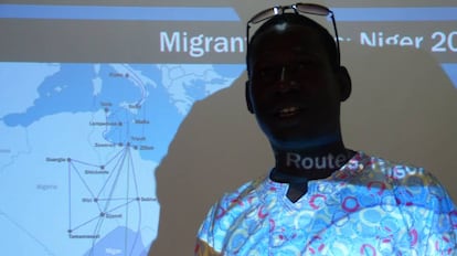 Un migrante retornado a Níger, en Niamey.