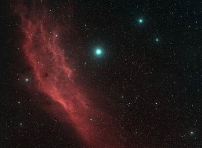 La nebulosa California, que se encuentra en el Brazo de Orión de la Vía Láctea.