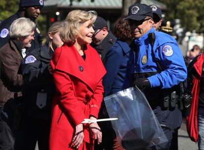 Jane Fonda en el Capitolio el pasado 18 de octubre.