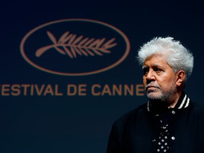 Pedro Almodóvar, en el 76º Festival de Cannes.