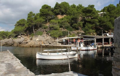 Restaurante El Bigote, en cala Mastella (Ibiza).