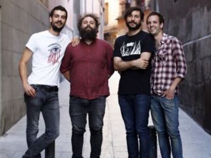 Integrantes del grupo de rock Toundra.