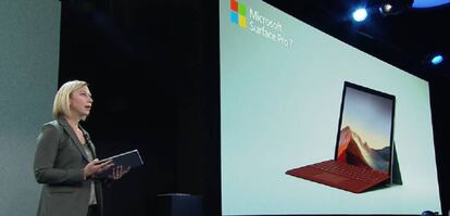 Presentación de la Surface Pro 7 de Microsoft
