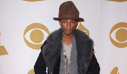 Pharrell Williams en Los Ángeles, en enero de 2014.