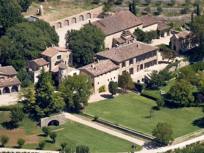 Vista a&eacute;rea del Chateau de Miraval.