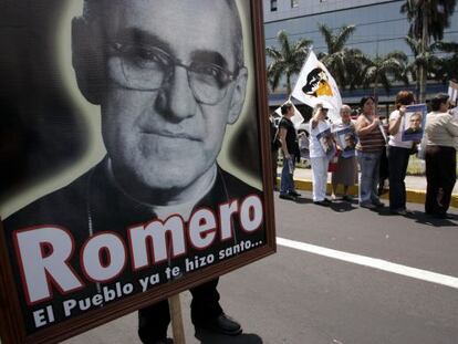 Acto en recuerdo de Óscar Romero, arzobispo salvadoreño asesinado en 1980.